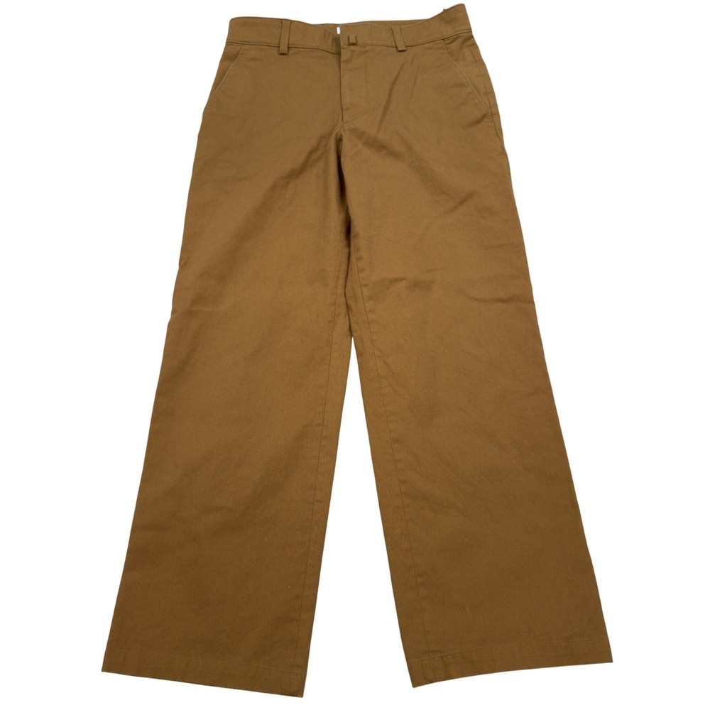 Theory Project Sharp Cotton Twill Wide Leg Pants Womens 30 Brown MP02